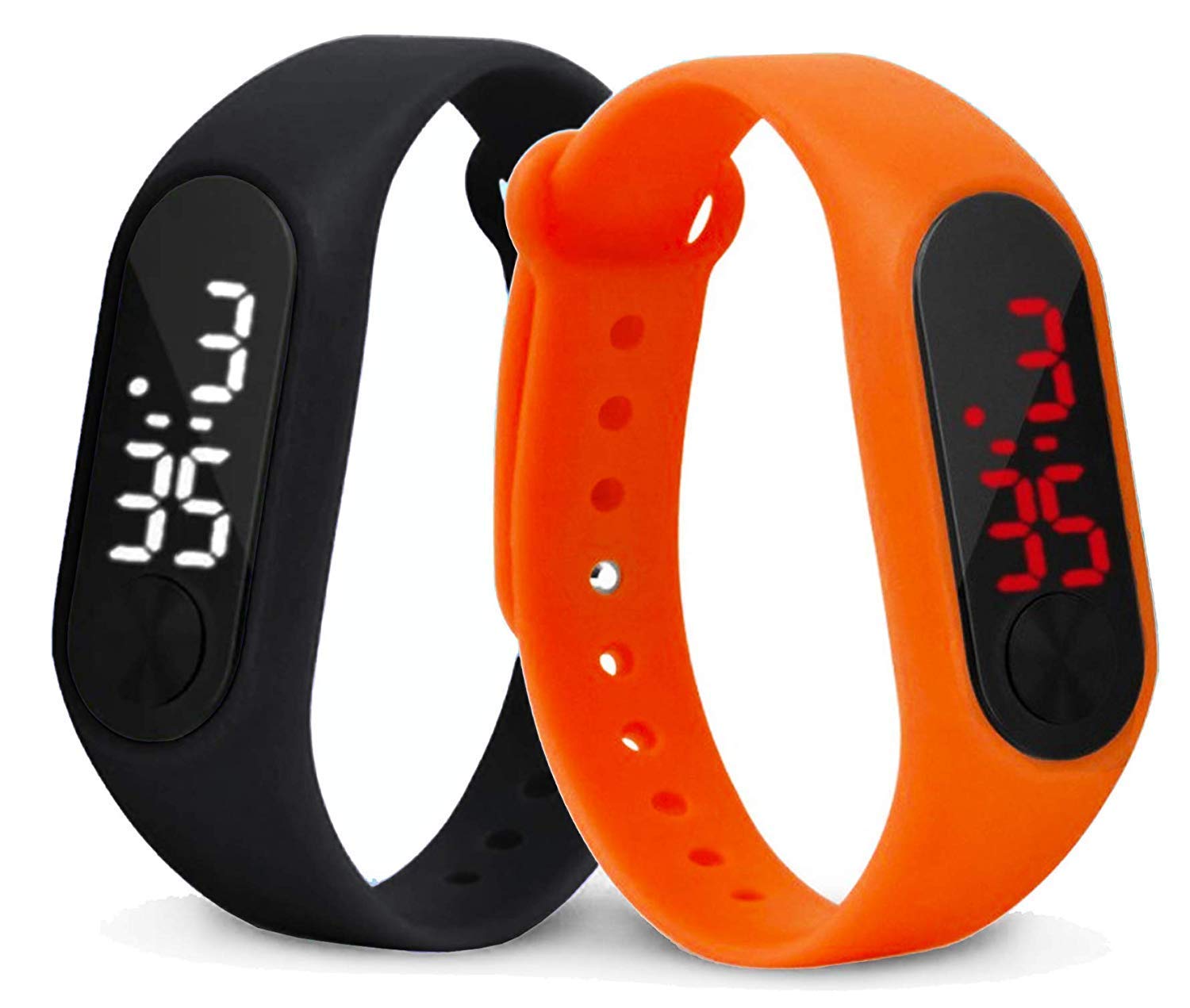 Titox Extremely Thin Waterproof Bullet-Shape Design Digital LED Boys and Girls Watches (B.Or) - Combo of 2 (B07VW69Y8G) Amazon Price History, Amazon Price Tracker