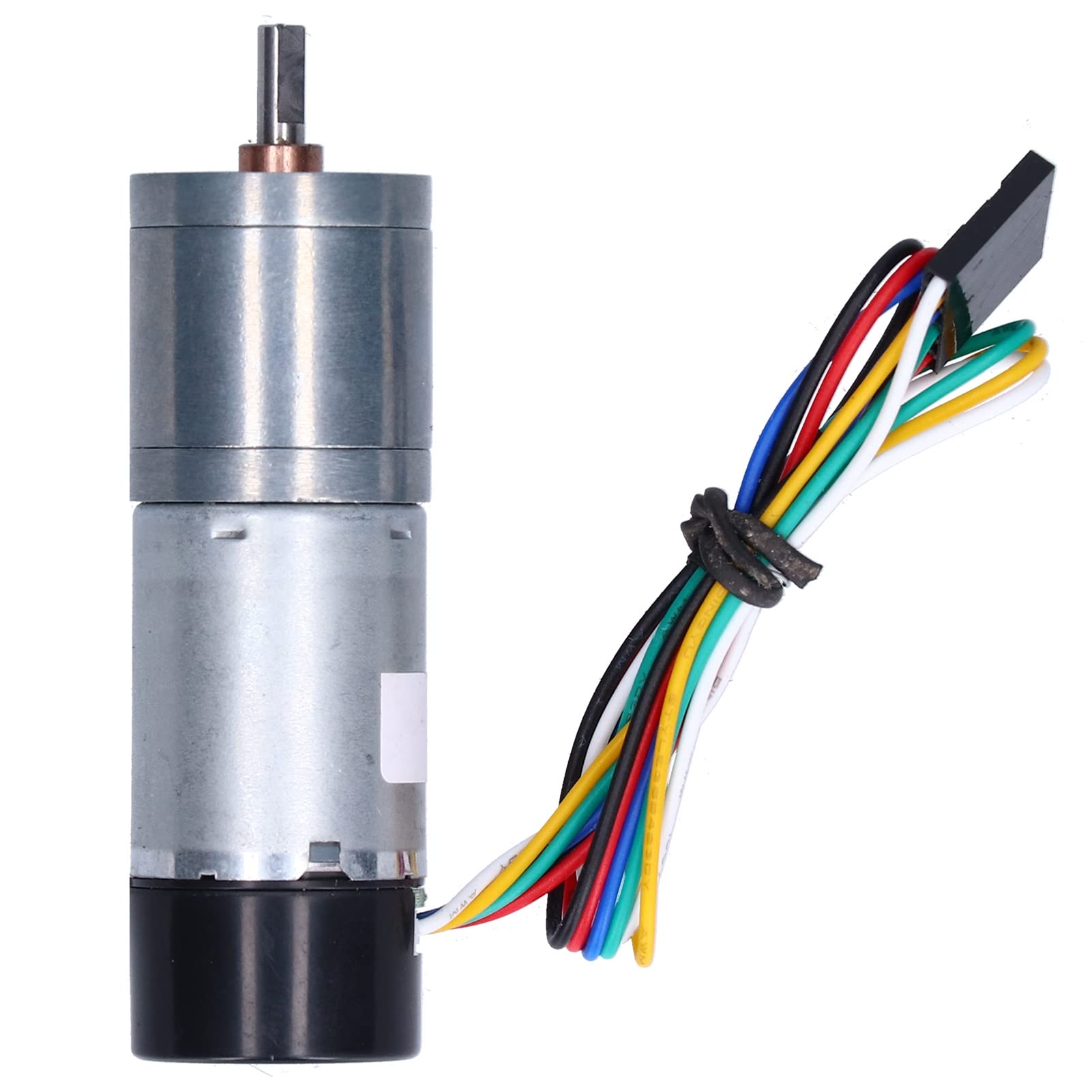 TenNuoDa DC 12V/24V DC Geared Motor with Hall Encoder, JGA25-371