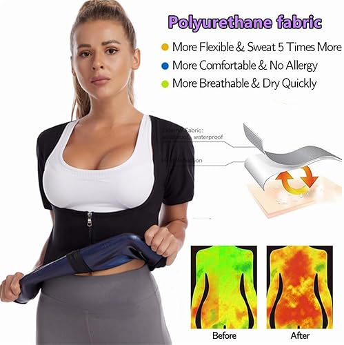 Miniatura 2 de DawnBreak Chaleco de sauna para mujer, chaleco para pérdida de peso, chaleco de entrenamiento delgado, corsé para entrenamiento físico, moldeador