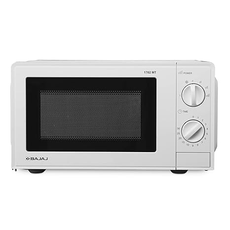 Bajaj 17L Solo Microwave Oven (1702 MT, White), Timer