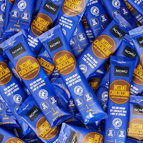 Nomu Chococcino Hot Chocolate Bulk 50 Packets | Hot Cocoa Powder With Hint Of Espresso Coffee Blend #TOP3