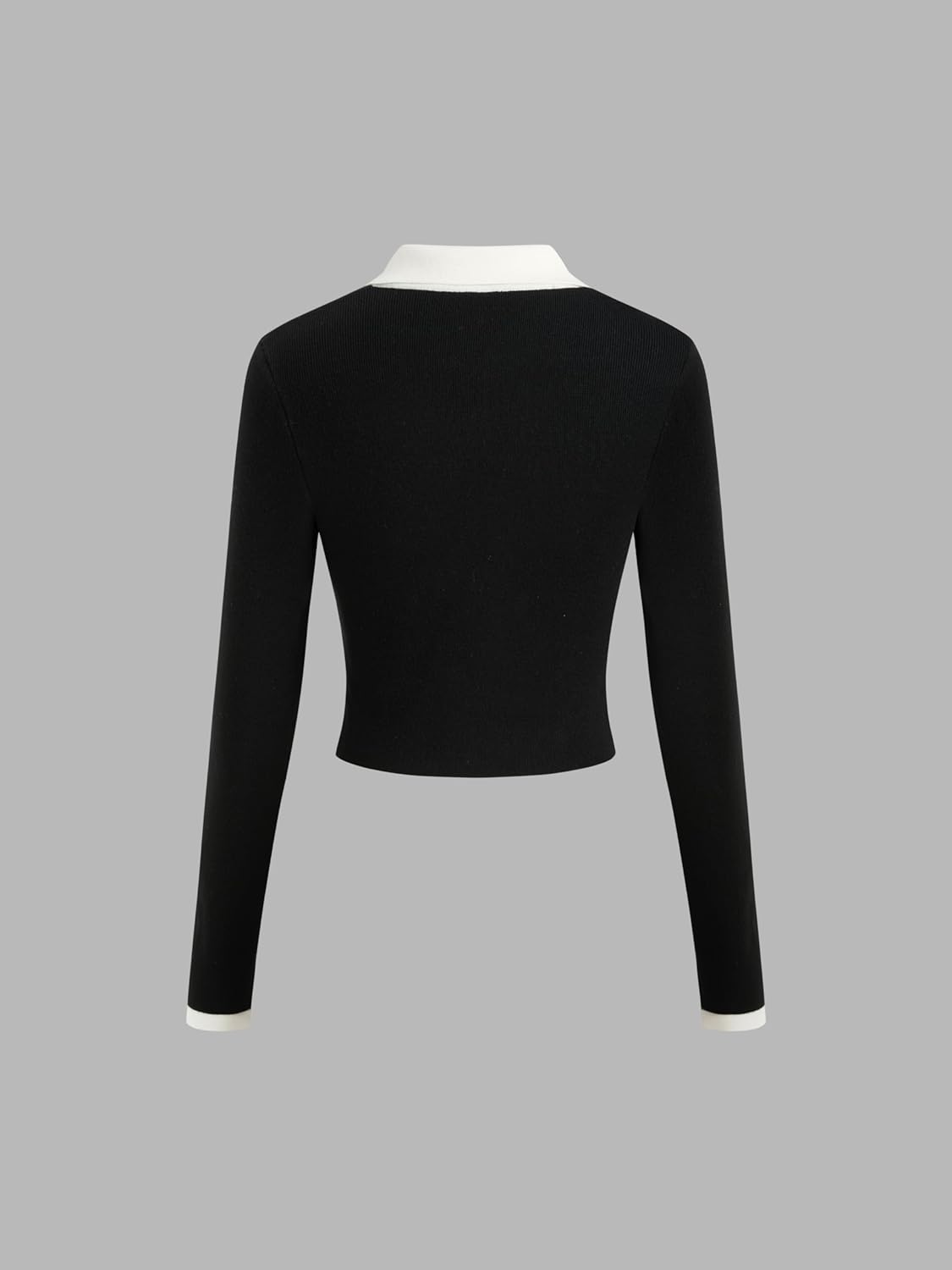 CIDER Fitted Long Sleeve Shirts for Women - V Neck Polo Shirts Business Casual Collared Work Tops Fitted Spring Fall Shirt - Image 6