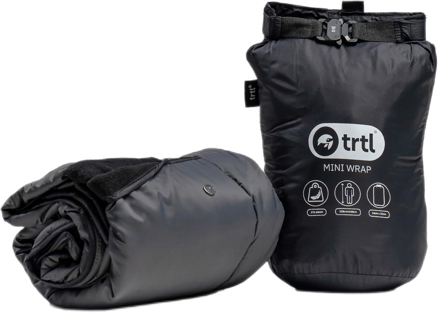trtl Mini Wrap Compact Travel Blanket – Quilted Insulation – Convenient, Packable Blanket – Comes with Roll-Top Bag – Features a Secure Pocket trtl Mini Wrap Compact Travel Blanket – Quilted Insulation – Convenient, Packable Blanket – Comes with Roll-Top Bag – Features a Secure Pocket
