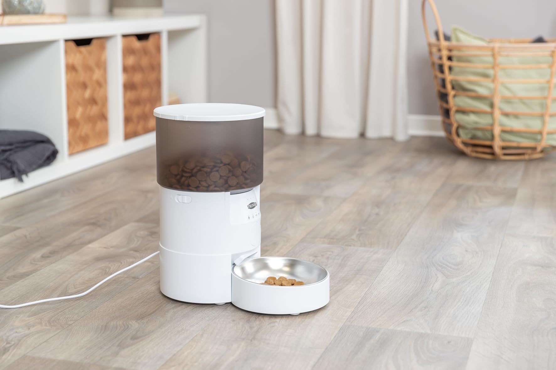 TRIXIE Comedero Automático TX-S Smart 3.0L, Blanco, para Perros
