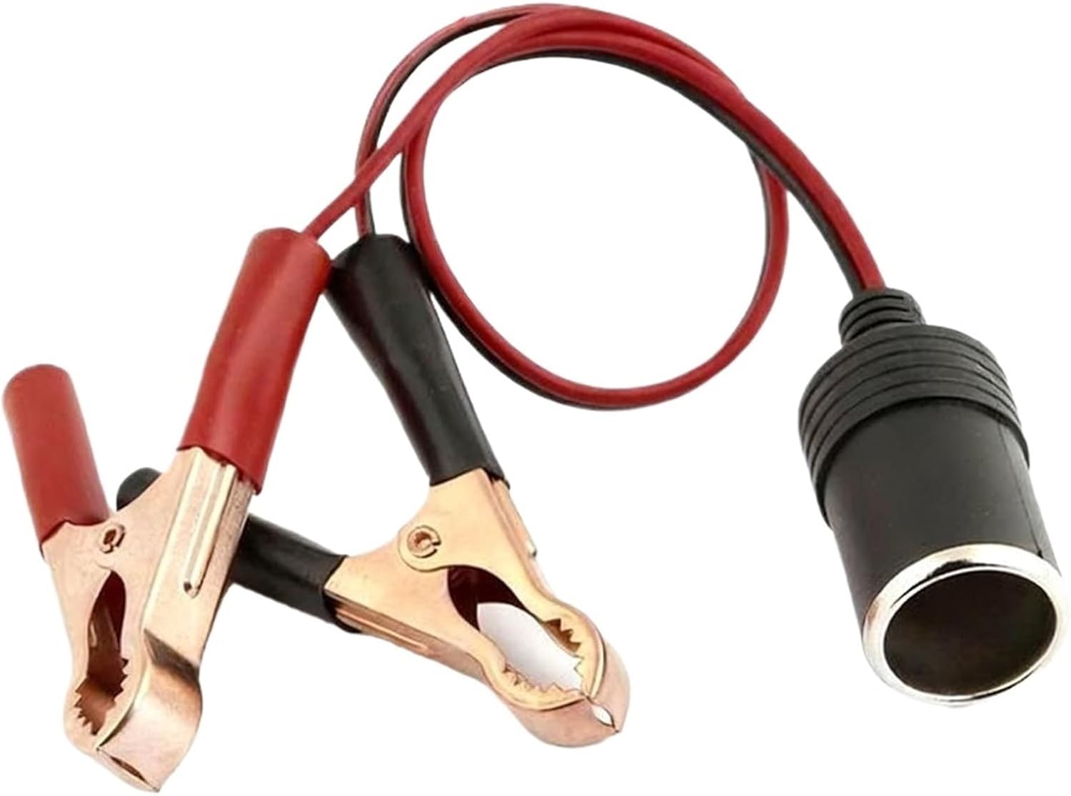 12V Car Battery Clip to Cigarette Lighter Socket High Power Pure Copper Adapter 35/100cm for Automotive Use(A)