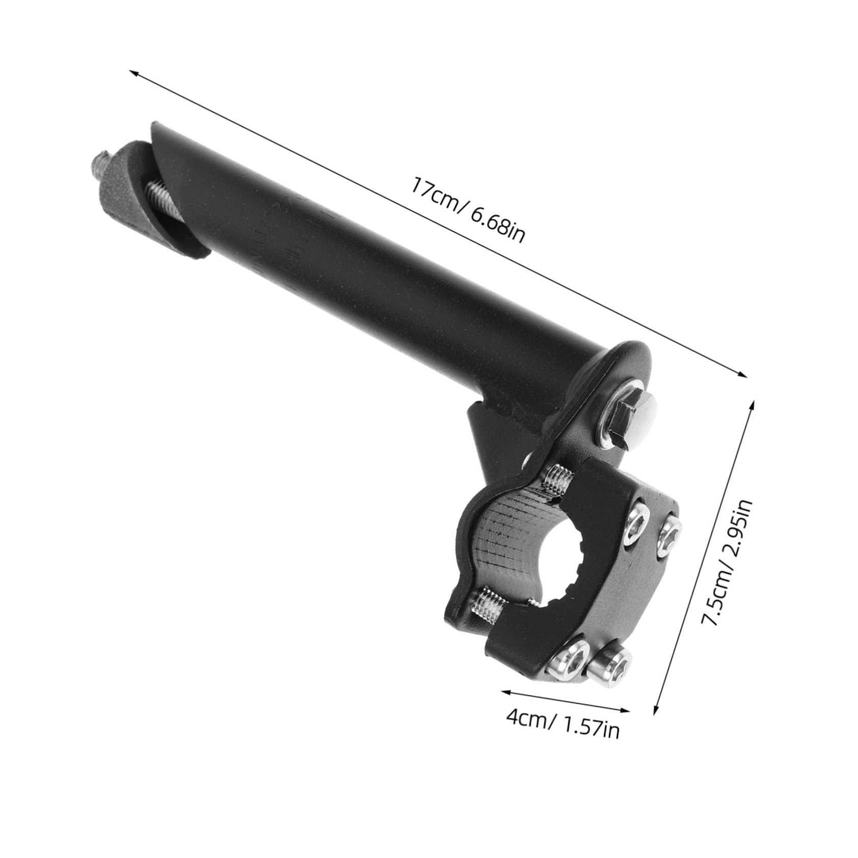 Extensor Durabilidad y Fiabilidad a Largo Plazo de Montaña Negro de Bicicleta de Manillar Accesorio Metálico y Plástico para Bicicletas de Carretera y Montaña