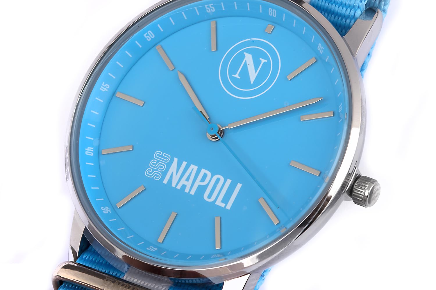 SSC Napoli Orologio TIDY Unisex Azzurro 38mm NATO OFFICIAL