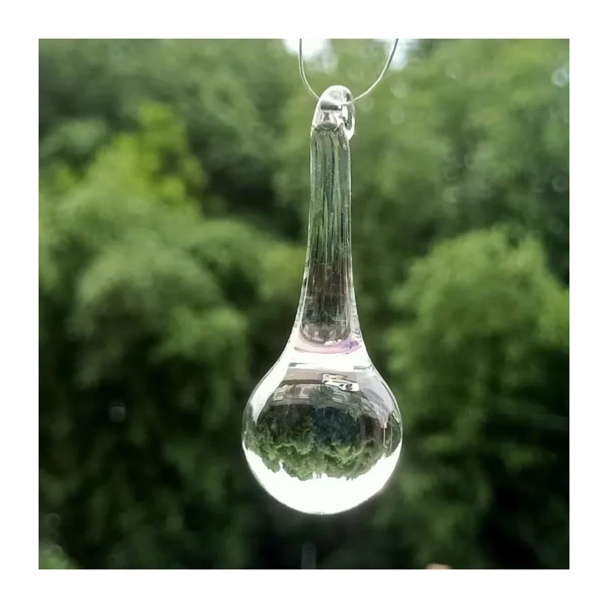 Crystal Chandelier Prism, Sun Catcher, 5PCS 60MM Clear Faceted Drop Icicle Crystal Pendant Chandelier Lamp Hanging Decoration Prism