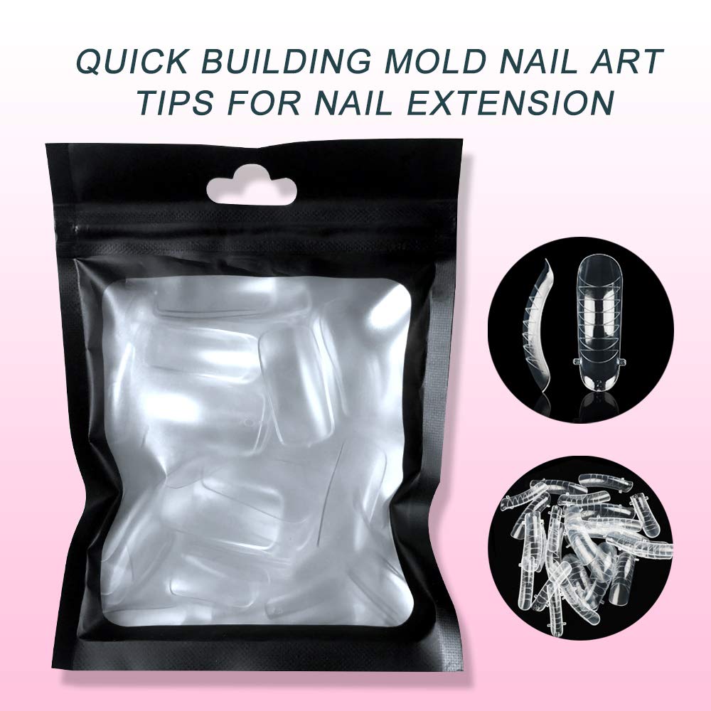 Poly Nail Gel Kit 6 Colors Nail Extension Kit Builder Gel for Nails and Professional All-in-One Poly Nail Extension Gel Nail Kit