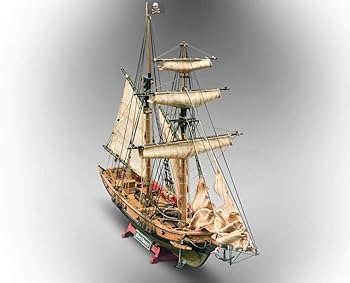 Amazon | 木製帆船模型キット マモリ社 MV82 海賊船 ブラックベアード