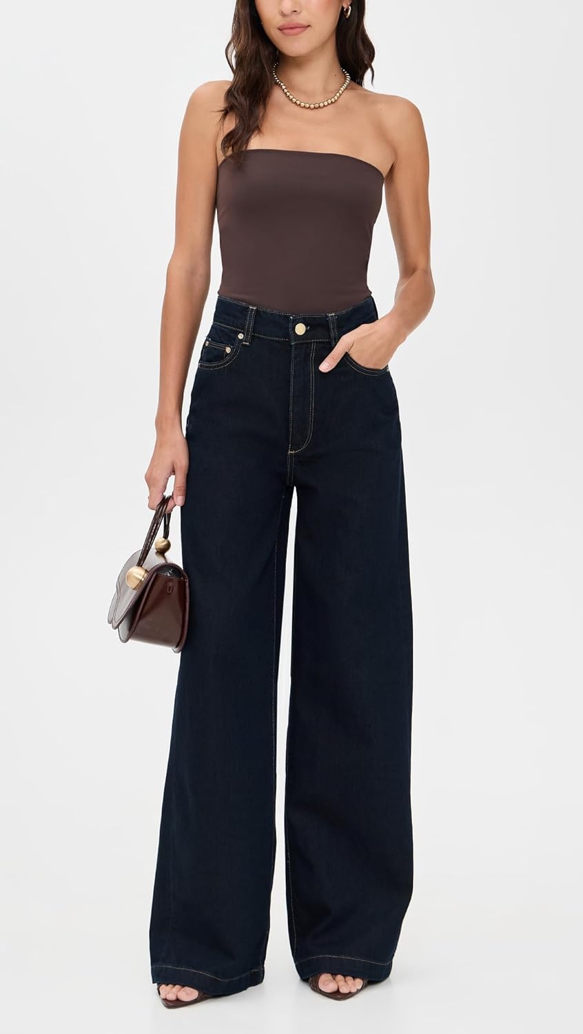 DL1961 Women's Hepburn Wide Leg High Rise Jeans - Image 5