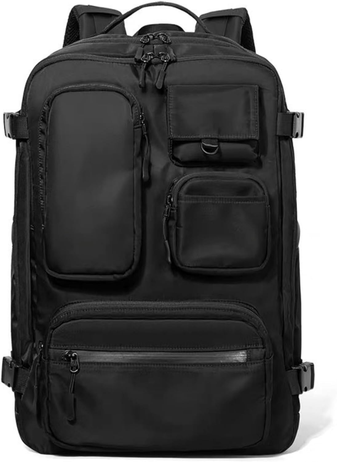 Backpack Travel Business Backpack for Men Women WaterProof Fit for 15.6 Inch Laptop, Multiple Compartment (Extra Shoe, Laptop Compartment, Black, 45L)