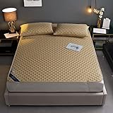 MAGCOR Twin Mattress Protector Waterproof Quilted Fitted Sheet with Deep to 12in Pocket - Noiseless,