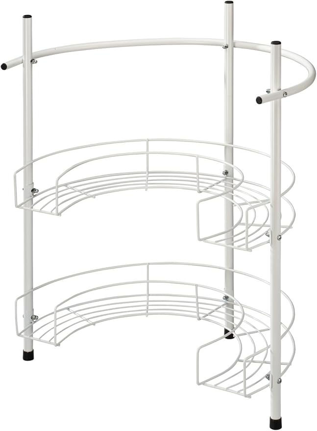 WalterDrake White Under Pedestal Sink Storage Home & Kitchen