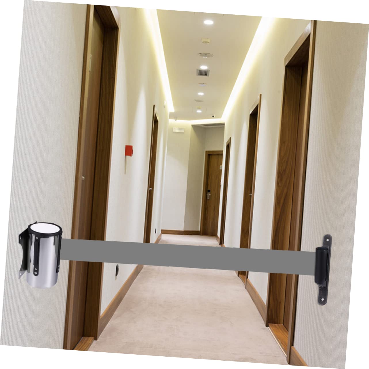 Cabilock Cinta Aislante Telescópica de Plástico de 5m para Pared con Soporte Adhesivo Segura Alta Elasticidad para Control de Seguridad en Espacios Industriales