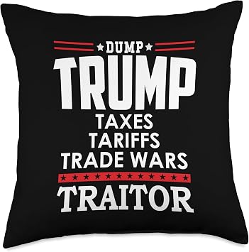 Trump is a Traitor in Chief Dump Trump Tre45on Tr47tor 86 47 Throw Pillow
