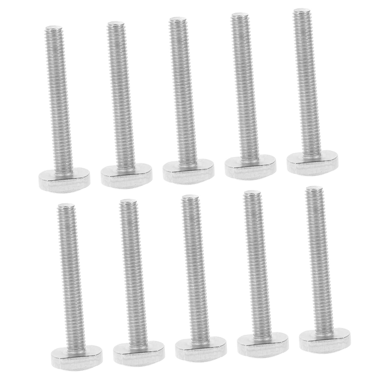 10pcs M6x45 T Slot Bolts for Woodworking Jigs and Rails