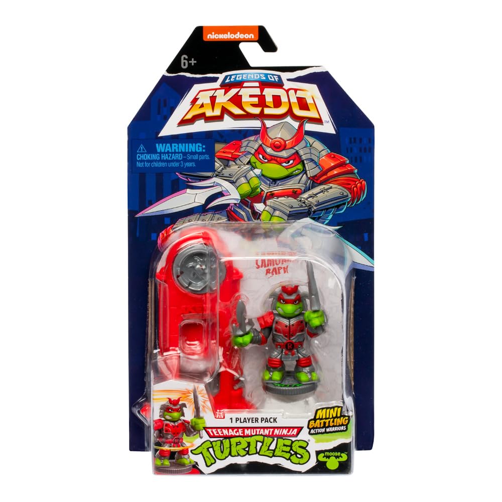 Legends of Akedo Teenage Mutant Ninja Turtles (TMNT), Mini Battling Warriors, 8 Mini Battling Warriors to Collect Including New Fighters, with Unique