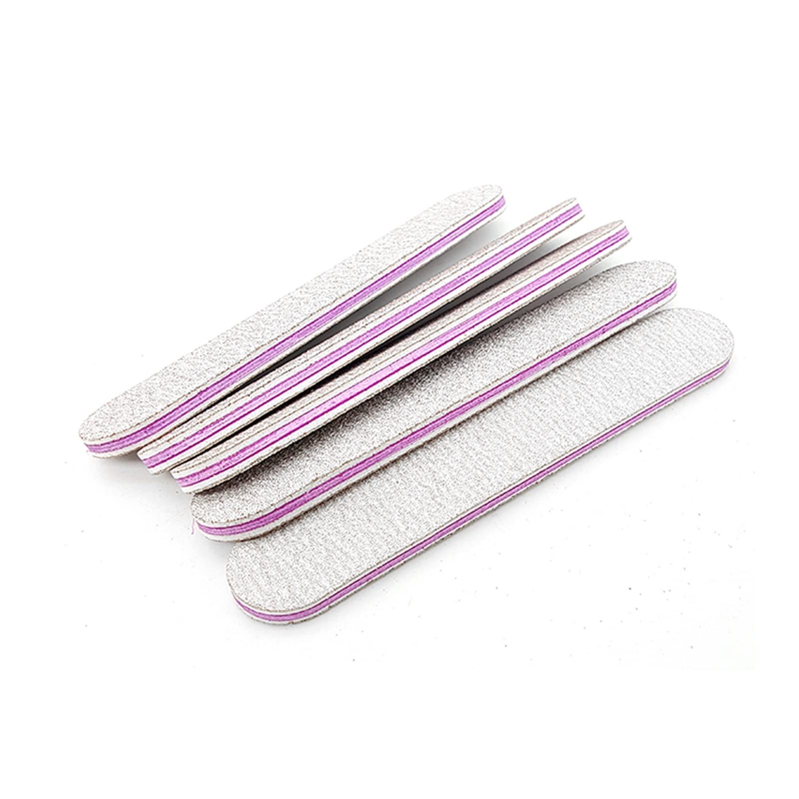 TRUSTTWO 100 unids/Lote Mini limas de uñas 100 180 Profesional Gris Recto Fuerte Papel de Lija limas de uñas for manicura The 6cm-100pcs