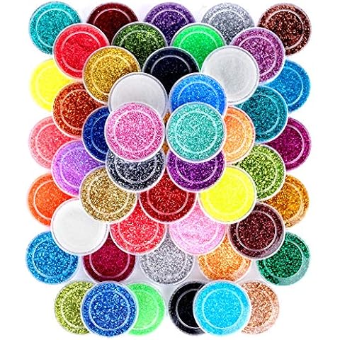 FANDAMEI 48 Colors Nail Glitter Set Cover