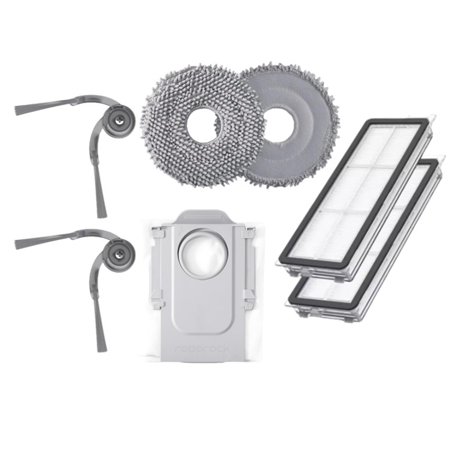 Główna szczotka boczna odkurzacza, pasująca do Roborock, Q Revo Edge S5A filtr akcesoriów Mop worek na kurz części robota szczotki próżniowe i filtr(RevoCurv Pack 1)