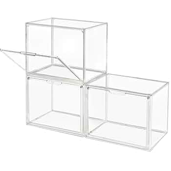Amazon.com - GUDEMAY Clear Stackable Plastic Storage Bins
