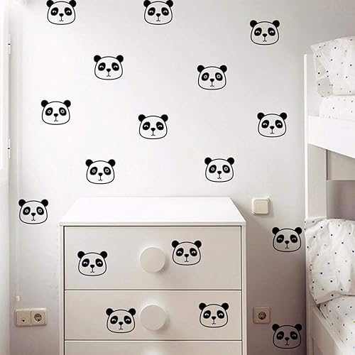Miniatura 4 de 54 calcomanías de pared con diseño de panda, removibles, de vinilo, para cuarto de bebé, niños, niñas, decoración de pared