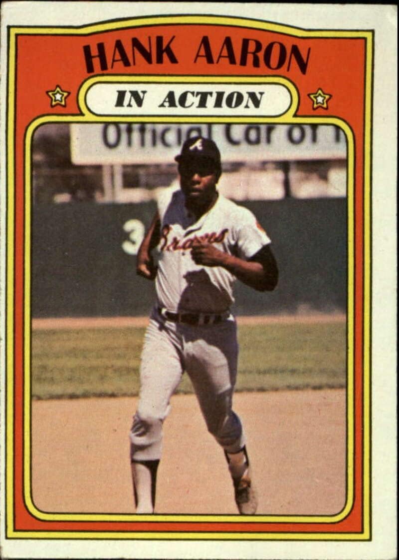 1972 Topps Series 3 Baseball #300 Hank Aaron Atlanta Braves IA Set Break 2 (See Scan for Actual MLB Trading Card you will receive)