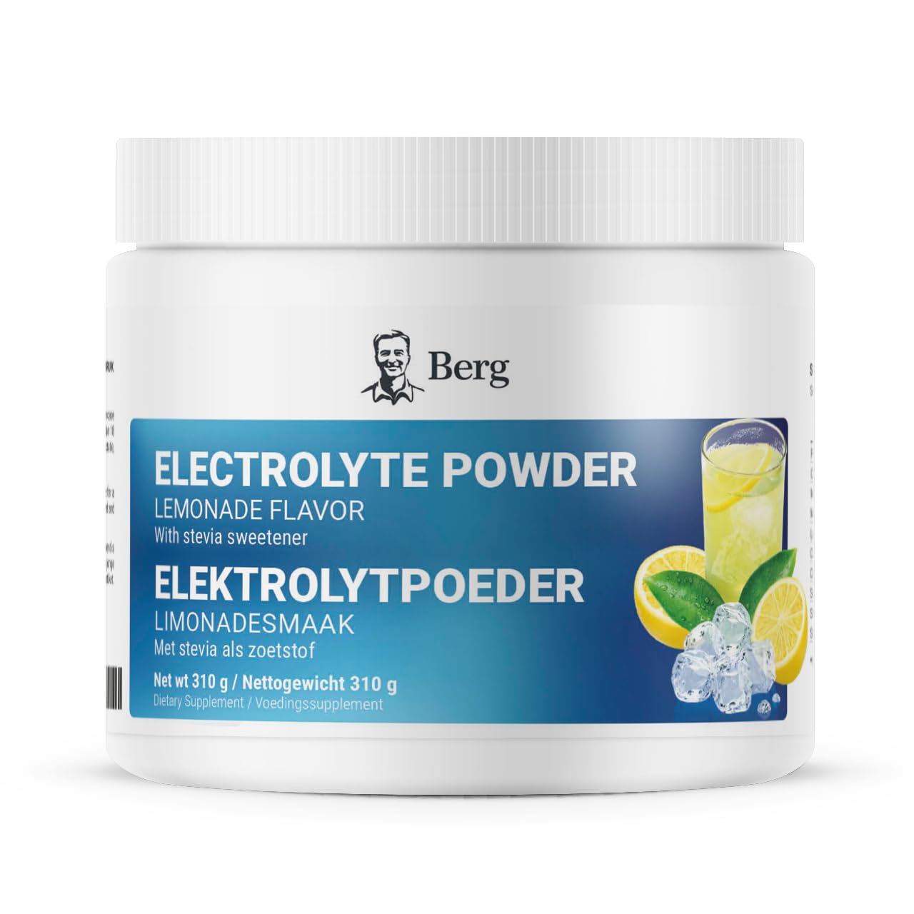 Berg Elektrolyt-Pulver – Geschmack: Zitronenlimonade – Mit rosa Himalaya-Salz aus dem Salt Range in Pakistan – 50 Portionen