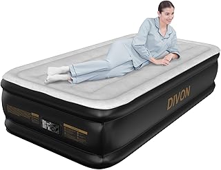 DIVON Raised Twin Air Mattress with Pump