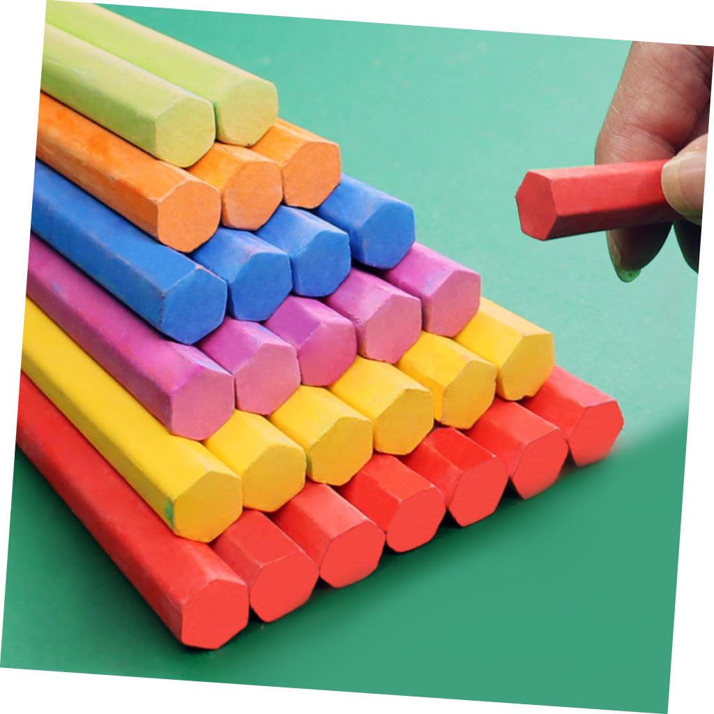 Craies Sans Poussière Hexagonales Pour Tableau Noir, Lot De 3 Boîtes Colorées, Écriture Fluide, Usage Scolaire Et Maison