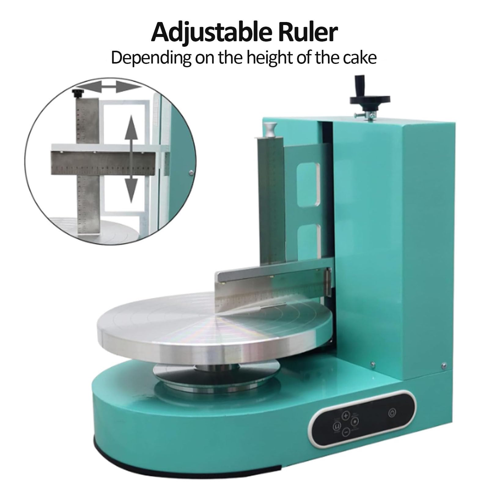 Machine à glacer Les gâteaux, Machine Automatique pour décorer Les gâteaux d'anniversaire de 10 à 30 cm (4 à 12 Pouces), Machine à étaler et Lisser la crème, pour pâtisserie et Usage domesti