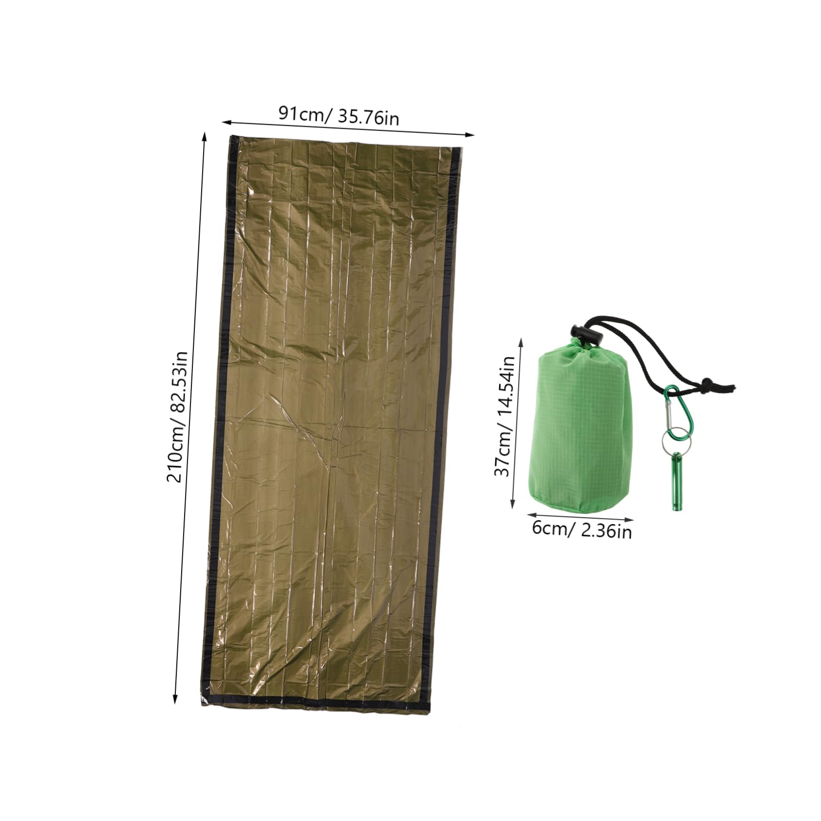 Happyyami Warm Keeping Sleeping Bag Waterproof Travel Sack for Adults Multi-use Emergency Blanket Rain Protection