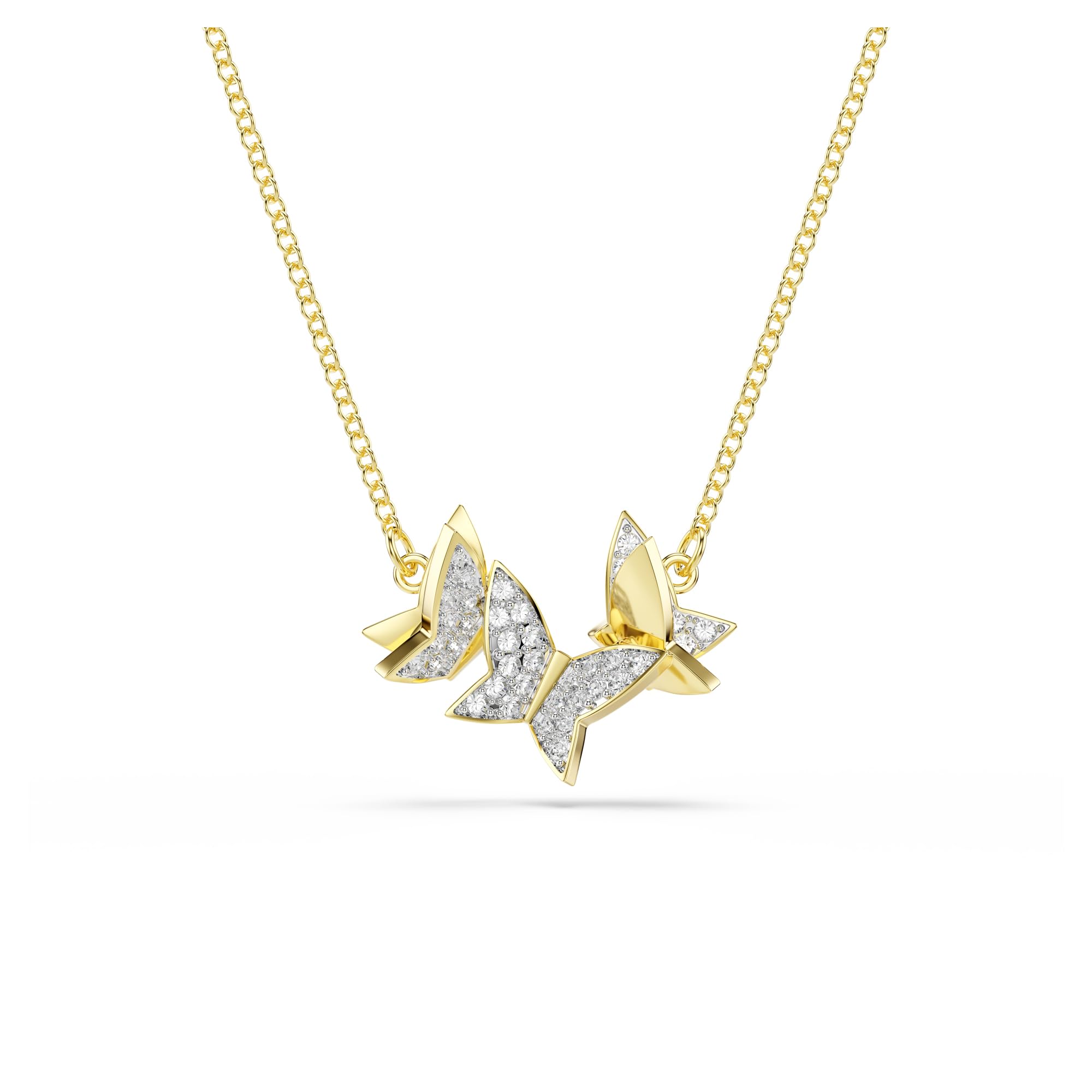 

                                                    Swarovski Lilia necklace Butterfly, Clear, Gold To