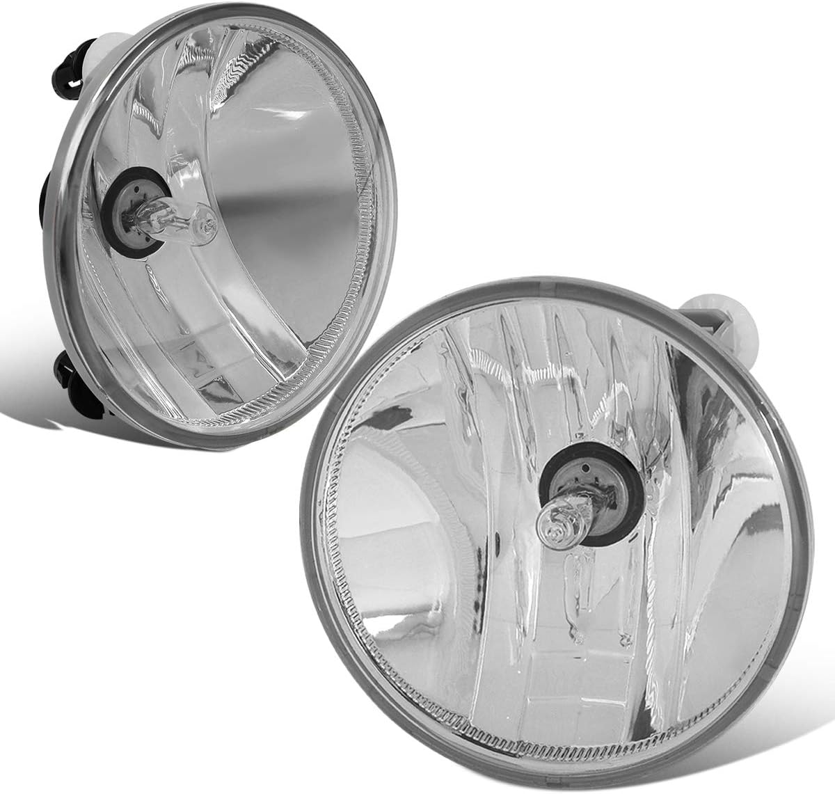 DNA MOTORING FL-ZTL-309-CH Fog Light Driver & Passenger Side [Compatible with 07-13 Avalanche / 15-19 Silverado / 07-12 Acadia]
