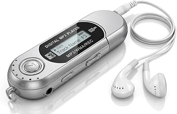 Milisten 4GB Portable MP3 Player with FM Radio USB Flash Drive Design with LCD Screen - Plug and Play Audio Player with 3.5mm Jack & MIC