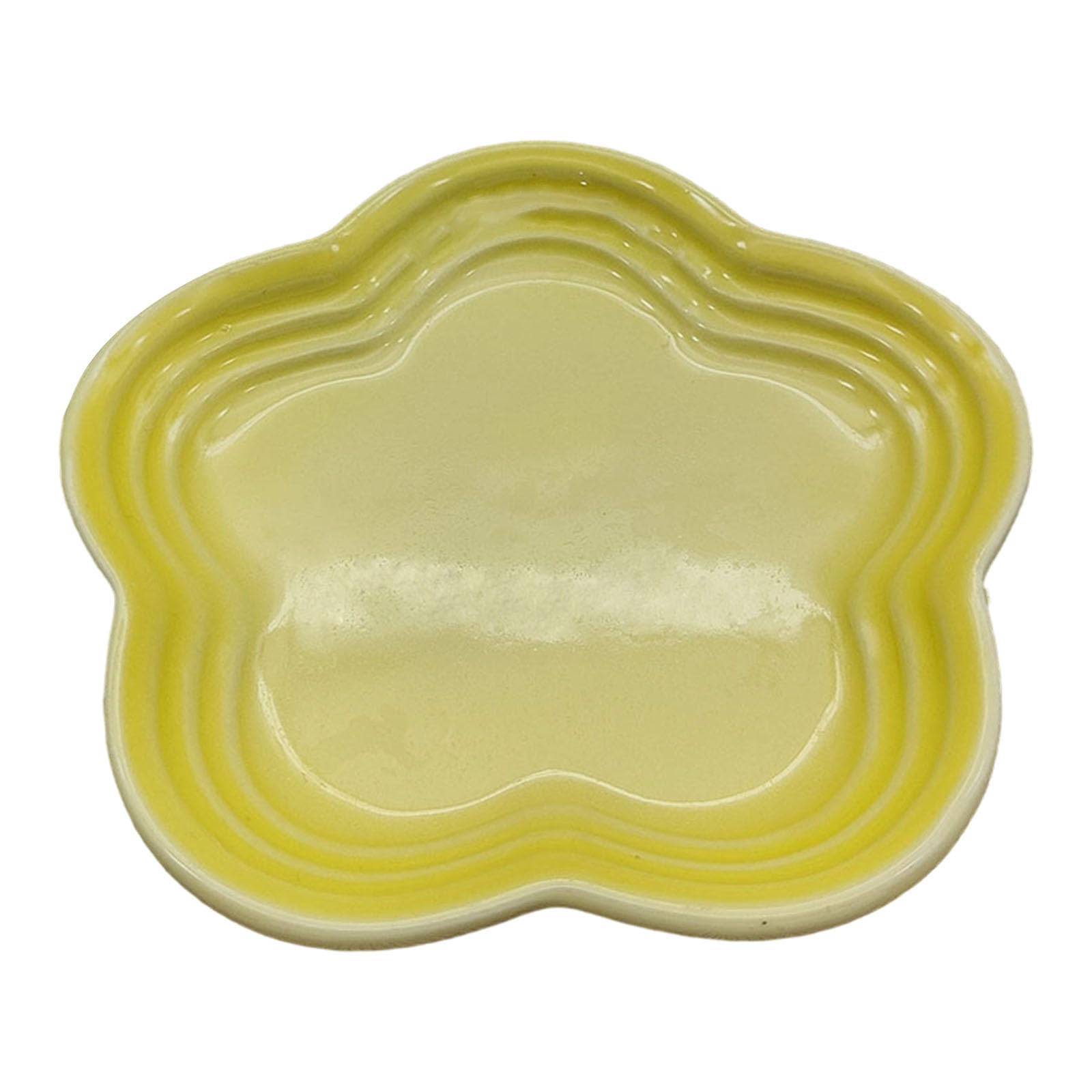 Nucelit 14cm Ceramics Fruit with Elegant Blossoms Pattern Sturdy Serving Dishes Great for Breakfast Appetizers and Snacking Parties