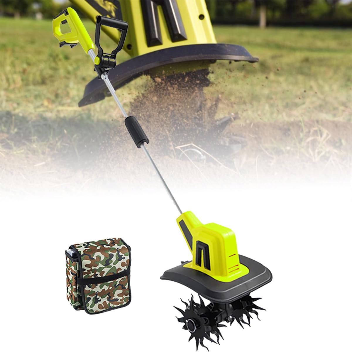 Cultivateur de sol portatif 25 cm de largeur avec batterie à dos 20 V max