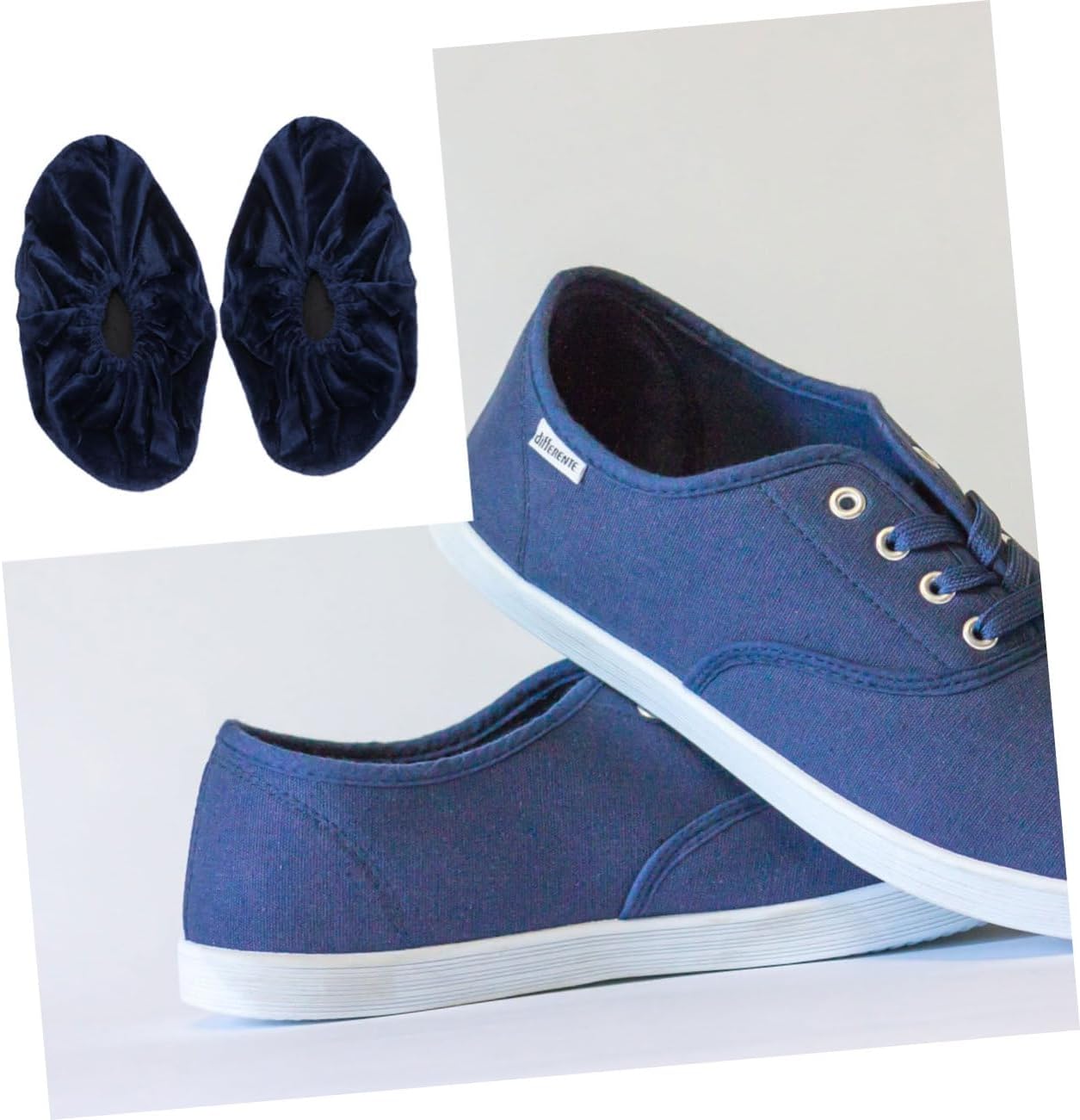 ULTECHNOVO 5pairs Flannelette Reusable Non Slip Rainproof Shoe Covers Machine Washable Toe Protectors for Shoes