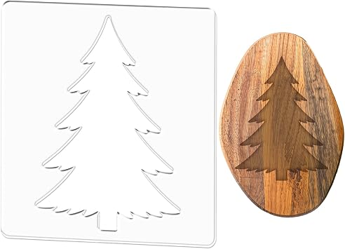 Christmas Acrylic Templates 7.87 x 7.87 Inch Xmas Tree Pattern