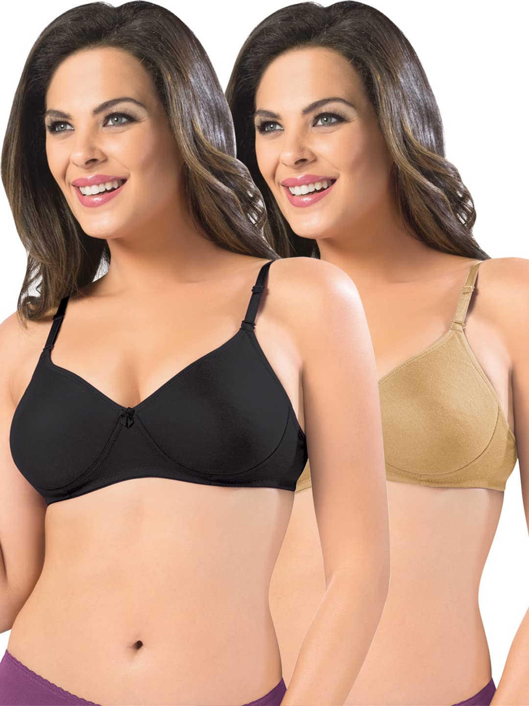 sonari Women's Non-Padded T-Shirt Bra | Wire-Free, Medium Coverage, Comfortable Polyester-Cotton Blend Fabric | Adjustable Straps, Ideal for Sports Catwalk-picture-15