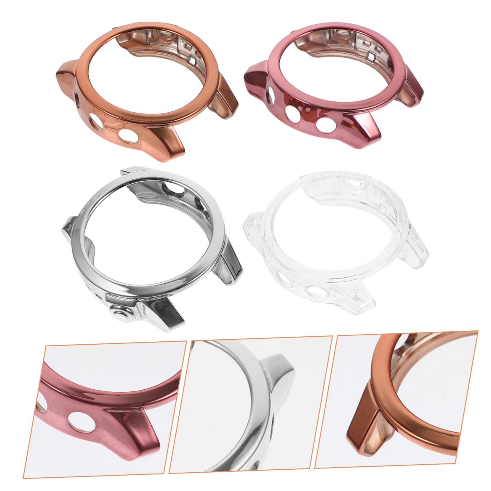 DOITOOL 16 Pièces Boîtier de Montre Accessoires de smartwatch Cas Couverture d'écran de Montre Amovible Fournitures de Intelligent Capuchon de Protection Manchon de Caoutchouc 7s