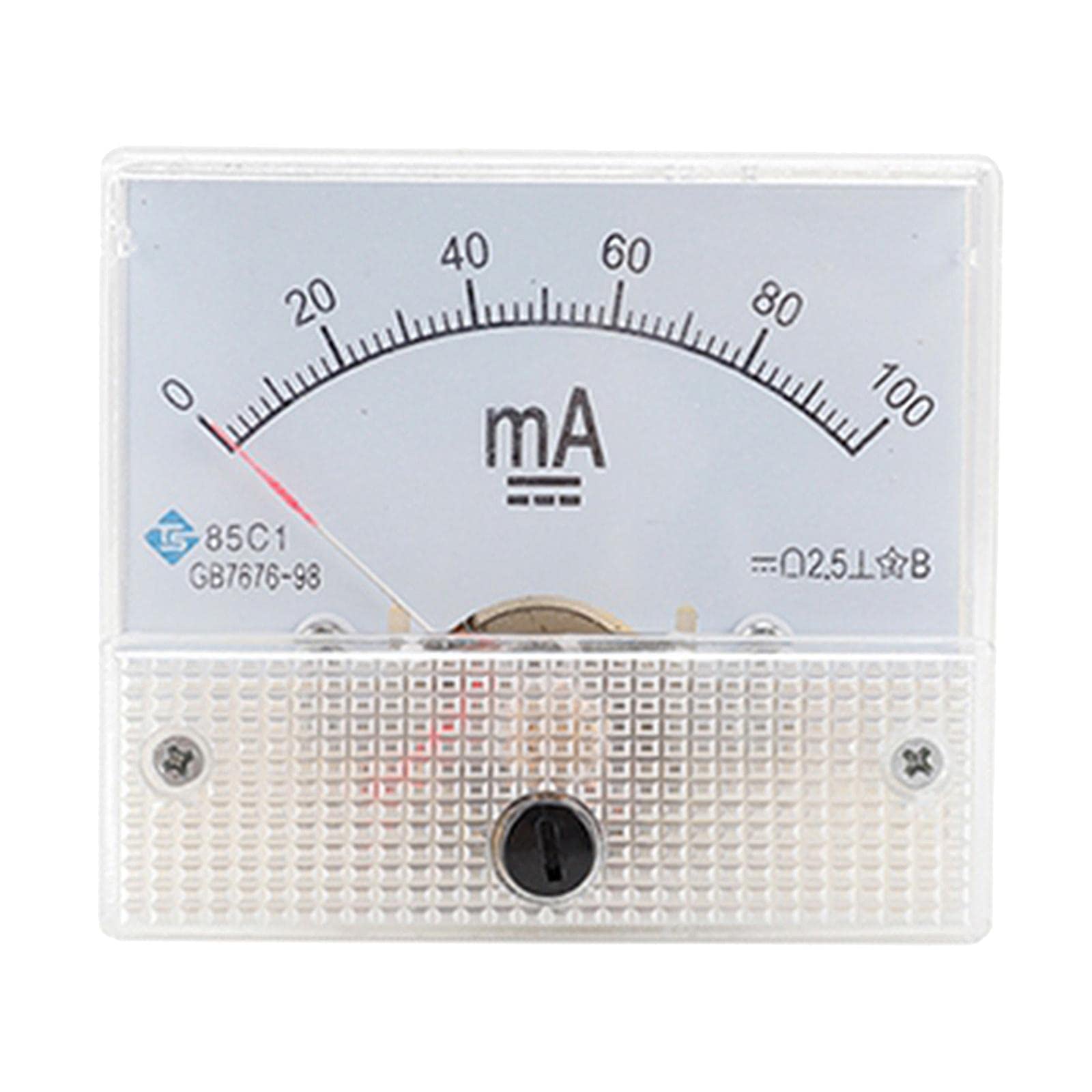 Rectangular Needle DC Ammeter Current Panel Meter Class 2.5 Charging Battery 0-100MA-image-46