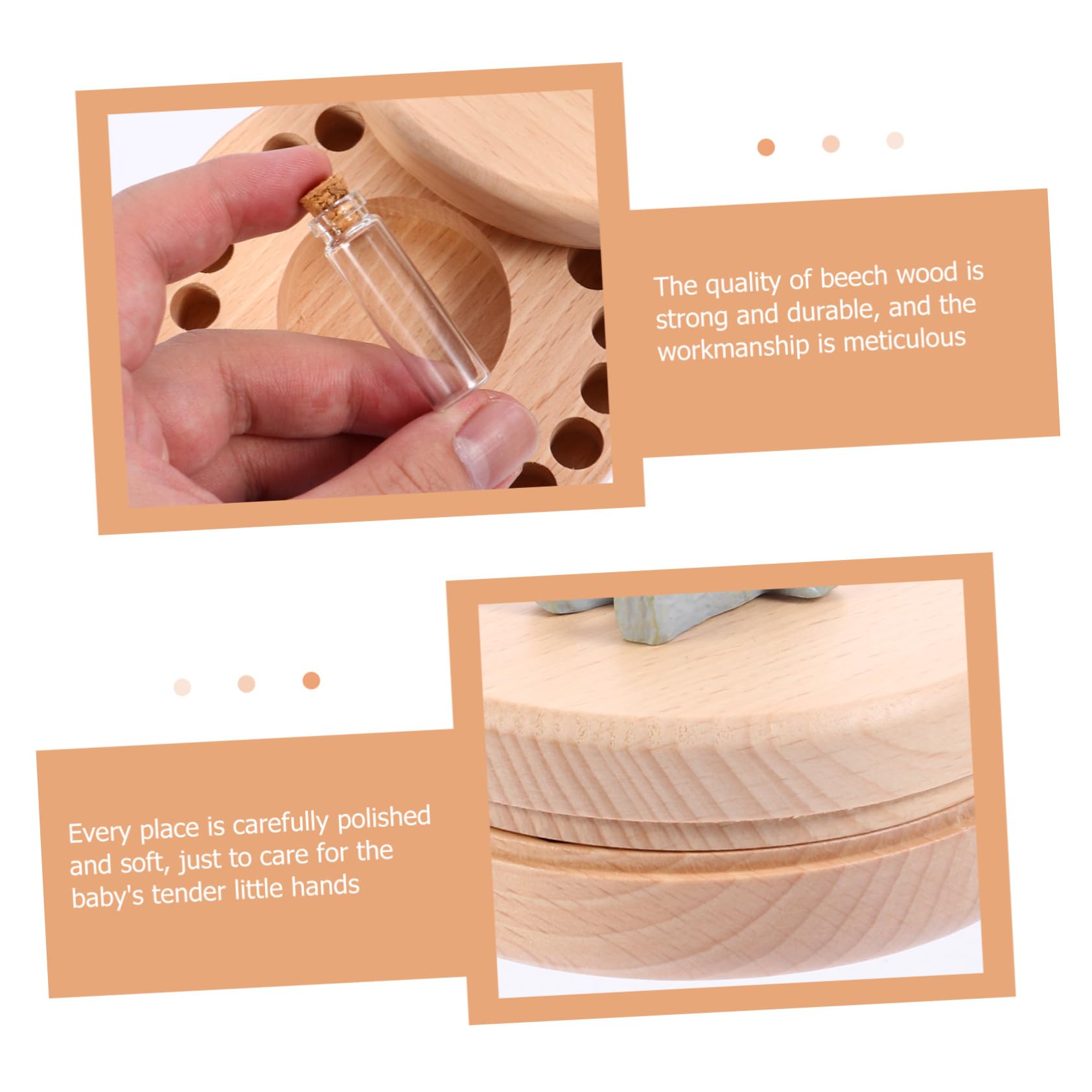 SUPVOX 1 Set Tooth Keepsake Organizer for Teeth with Chart for Tracking and Special Dates