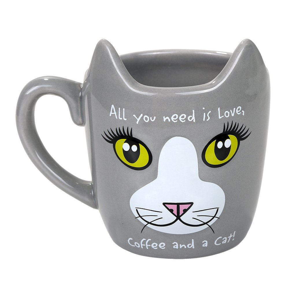 Amazon.com: Cat - Love Coffee Cat Mug : Home & Kitchen