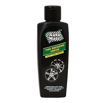 AEROL AUTO MATE Tire & Rubber Dressing Creme Grade 6310 (200ml/196gm), for Bike, car, Bus, Truck, Vehicle, Van tyre Cleaning and Dressing.