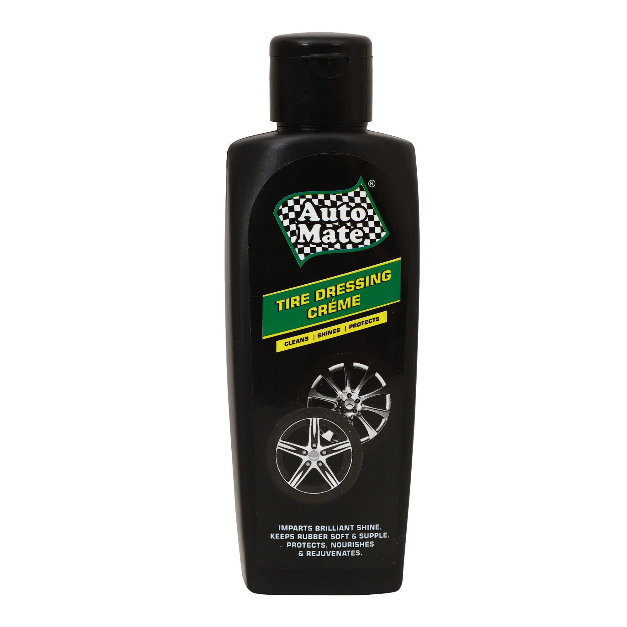 AEROL AUTO MATE Tire & Rubber Dressing Creme for Car & Bikes| Instant Shine on Tire & Rubber|Long-Lasting Rubber Dressing Cream|Protects & Rejuvenates Car Tires & Rubber Grade 6310(200ml/196gm)-image-12