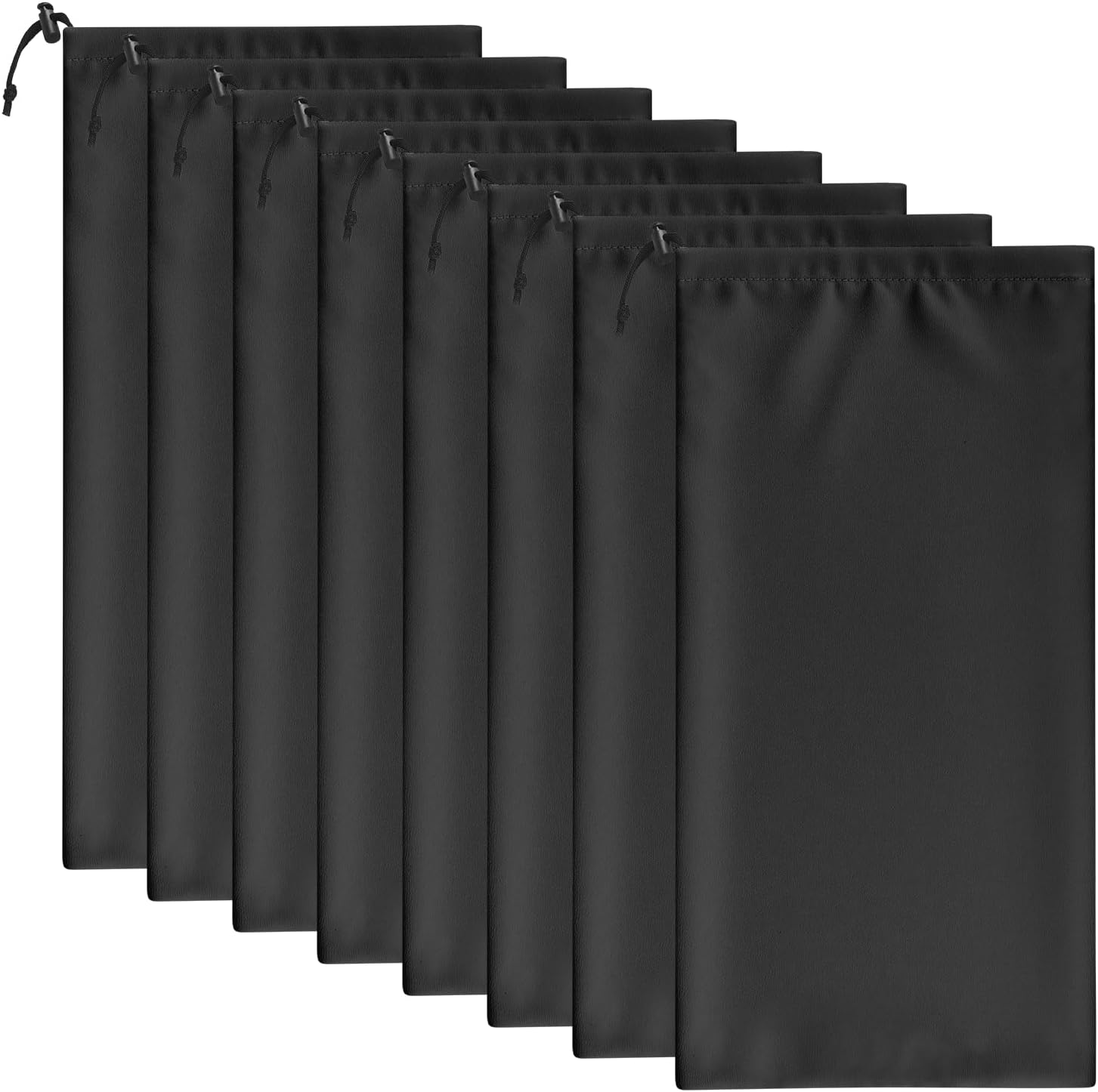 LAKE OF FIRE 8 Pcs Single Shoe Bags for Travel - 18"X9" Packing Shoe Travel Bags for Suitcase, Shoes (Black) - Image 7