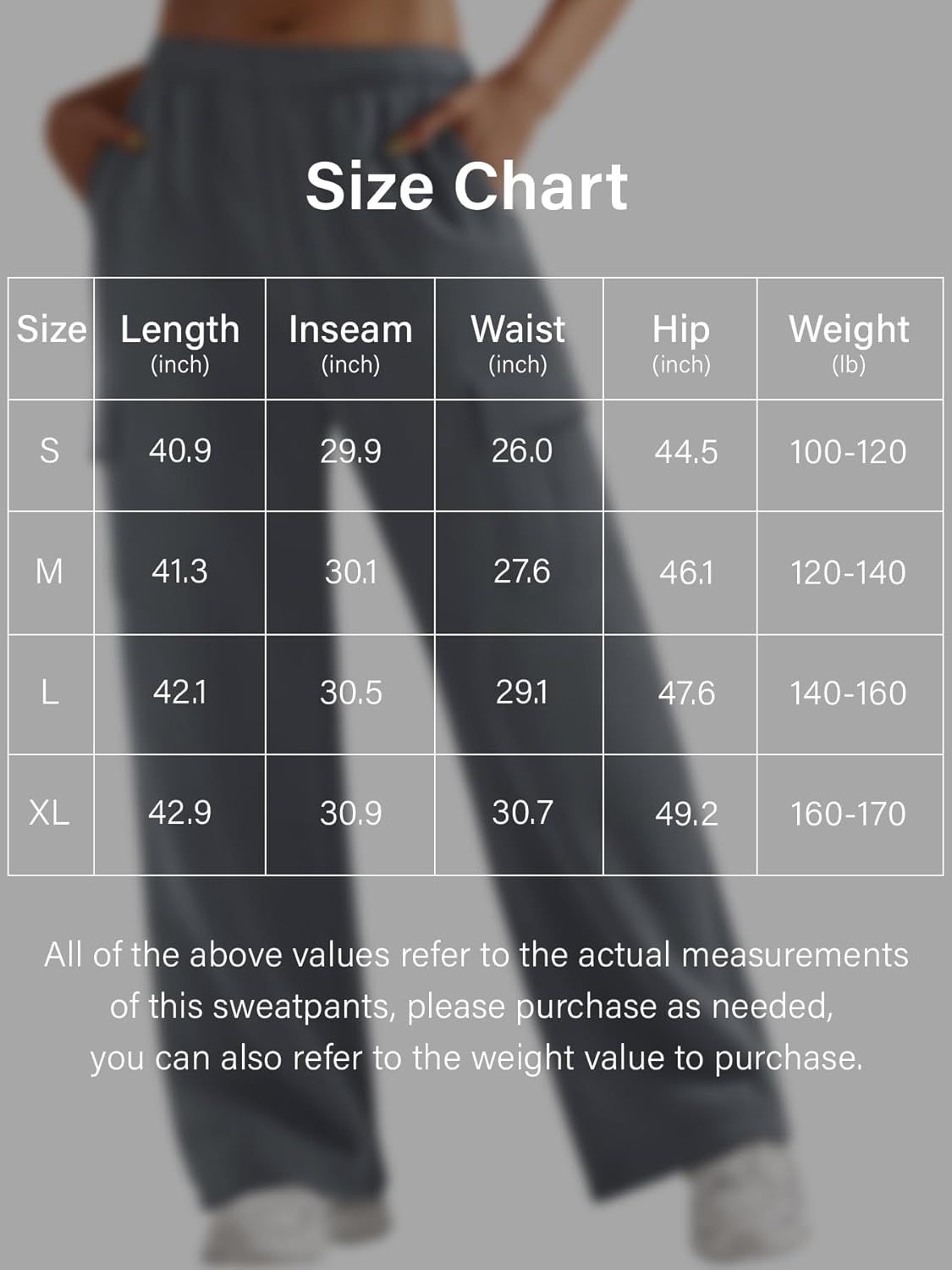 YEOREO Sweatpants Womens Cargo Pants Fleece Lined Wide Leg Joggers Baggy Drawstring Nairi Sweat Pants with Pockets - Image 5
