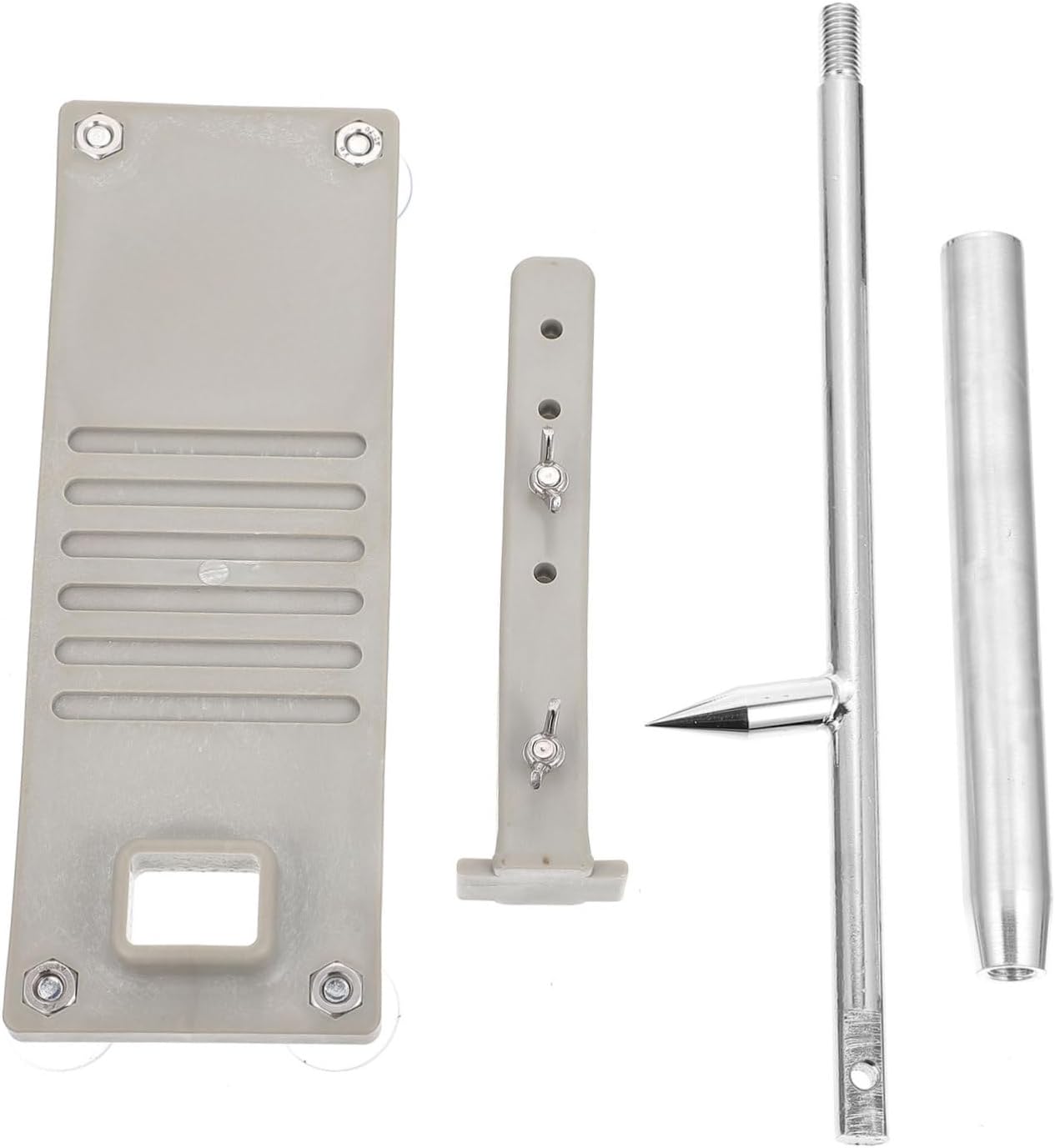 OUNONA 1pc Adjustable Oyster Opener Tool Multifunctional Seafood Shucking Device for Oysters Clams and Shellfish Grey Design for Easy Use